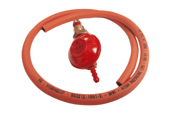 Propane gas regulator with hose